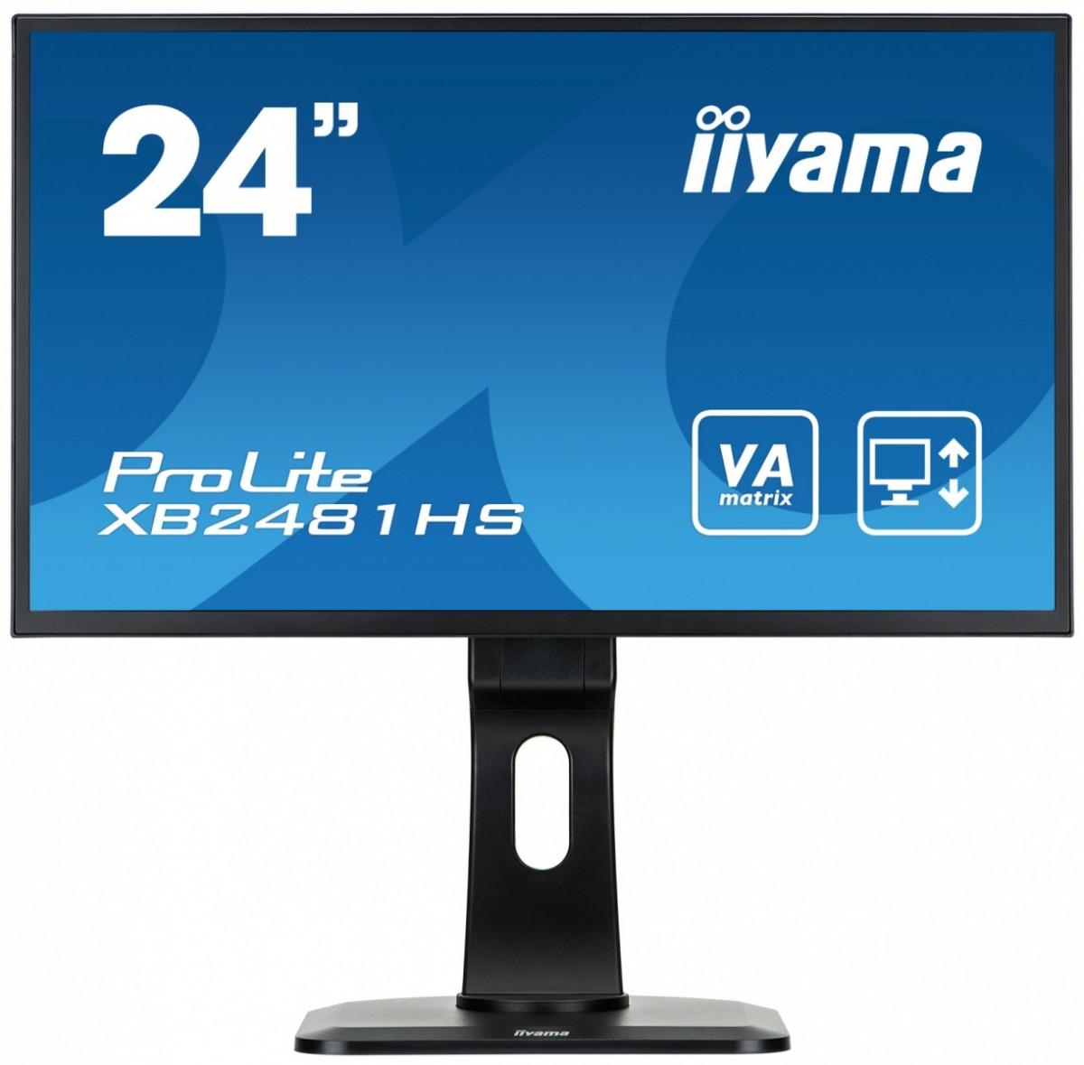 Monitor iiyama Prolite XB2481HS-B1 24" Full HD AMVA 75Hz 6ms