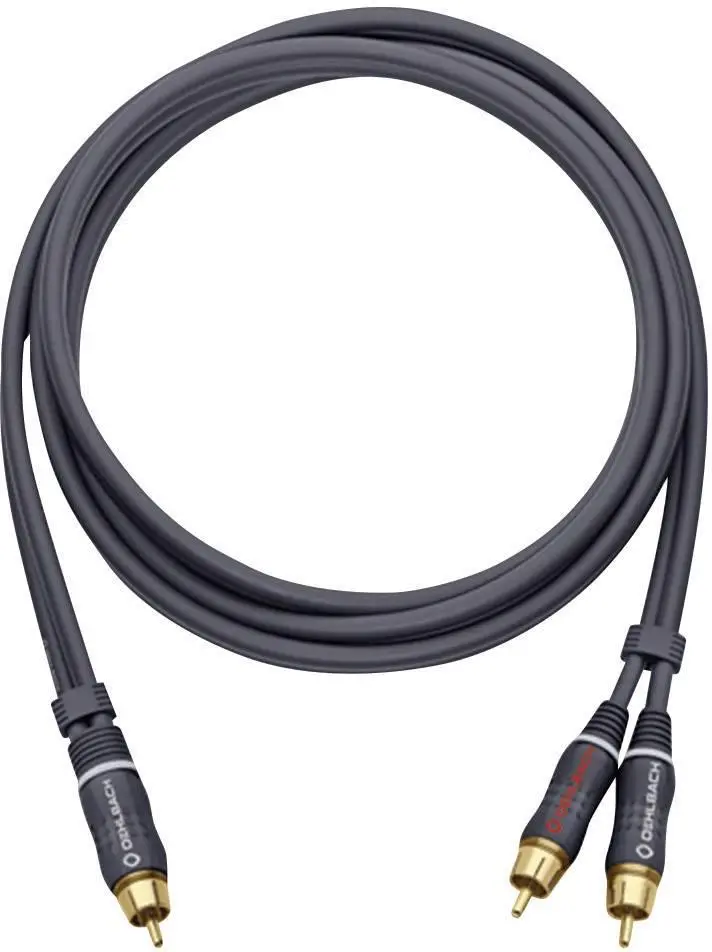 Kabel  audio Oehlbach 23705 BOOM 500 5m Srebrny