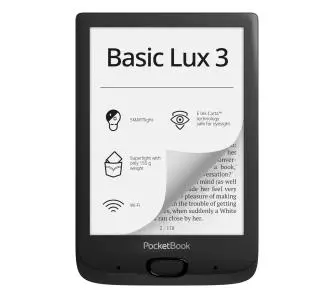 Czytnik E-booków Pocketbook 617 Basic Lux 3 6" 8GB WiFi Czarny