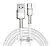 Kabel Baseus USB do USB-C Cafule 66W 2m Biały