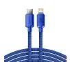 Kabel Baseus USB-C do Lightning Crystal 20W PD 2m Niebieski