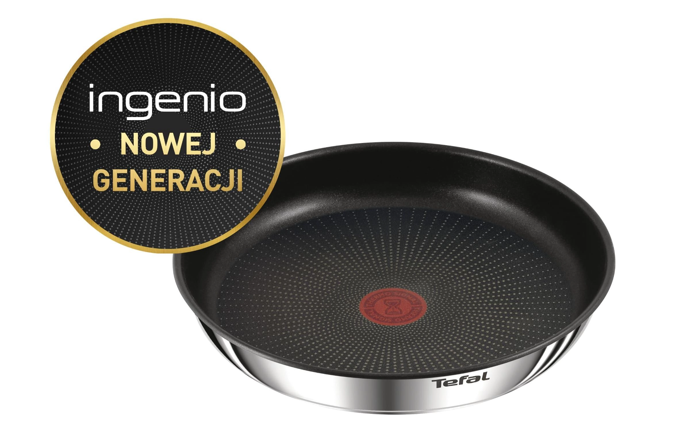 Patelnia Tefal Ingenio Emotion L8977774 Indukcja Stal nierdzewna 26cm