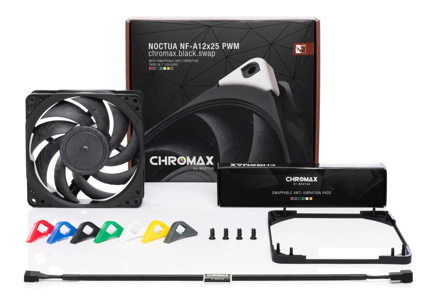 Wentylator Noctua NF-A12X25 PWM chromax.black.swap 120mm Czarny