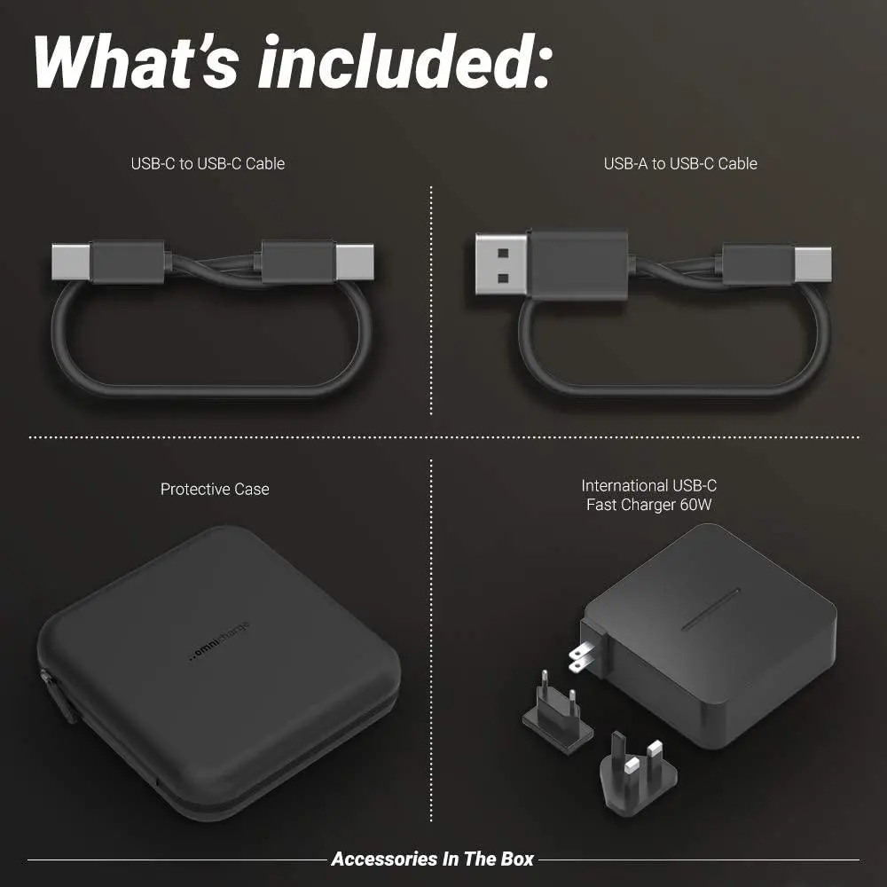 Powerbank Omnicharge Omni 20+ Pro Bundle 20000mAh 100W Czarny