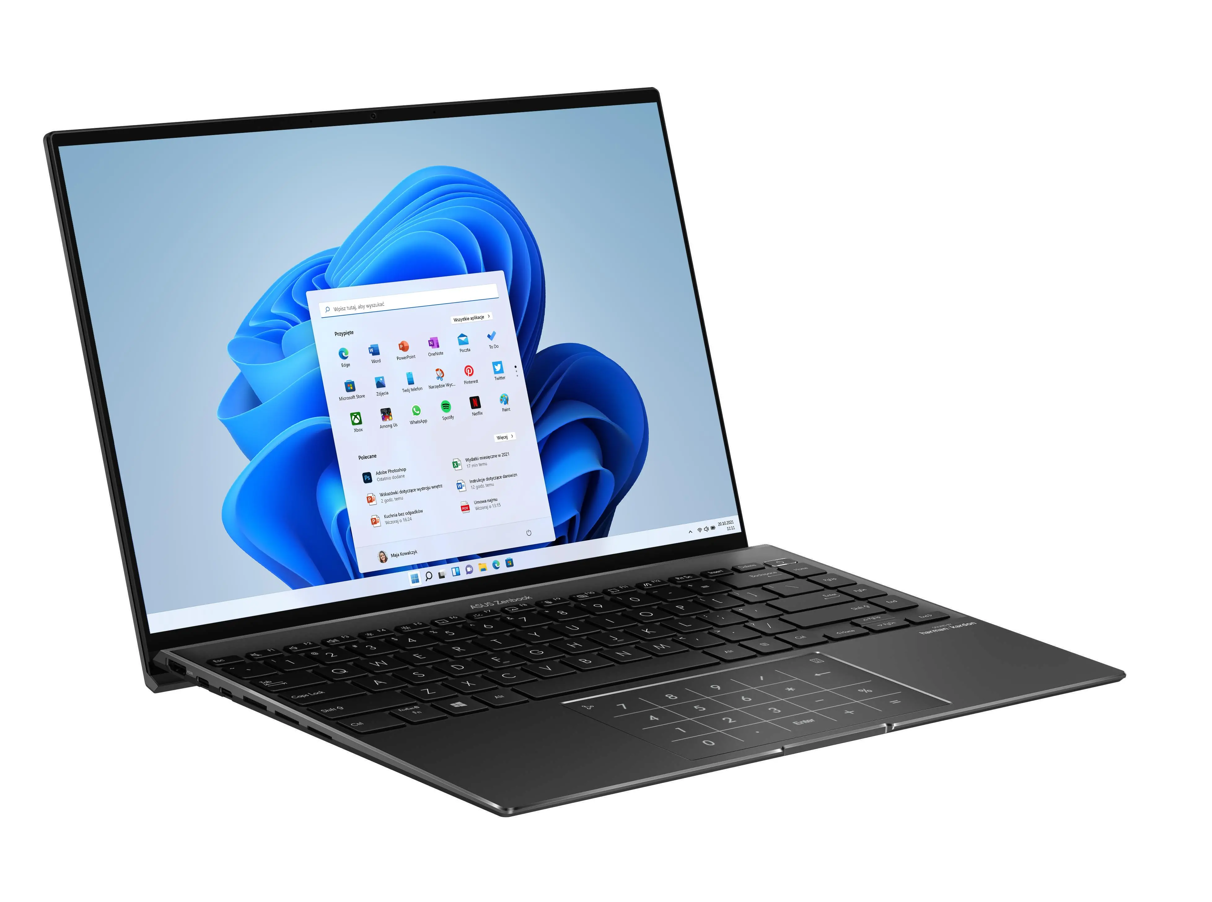 Laptop ultrabook ASUS Zenbook 14X UM5401QA-KN018W OLED 14" R7 5800H 16GB RAM 512GB Dysk SSD Win11 Czarny