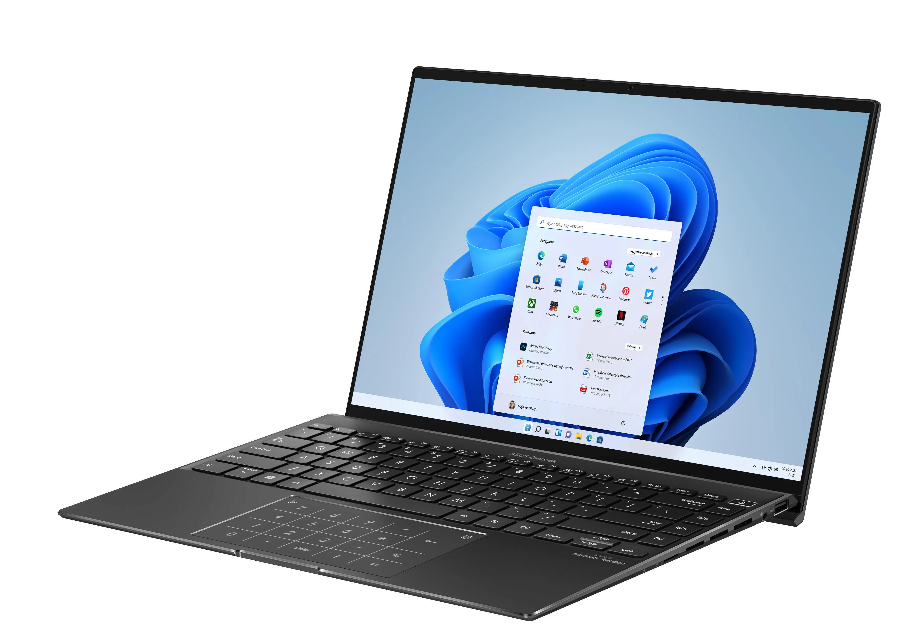 Laptop ultrabook ASUS Zenbook 14X UM5401QA-KN018W OLED 14" R7 5800H 16GB RAM 512GB Dysk SSD Win11 Czarny