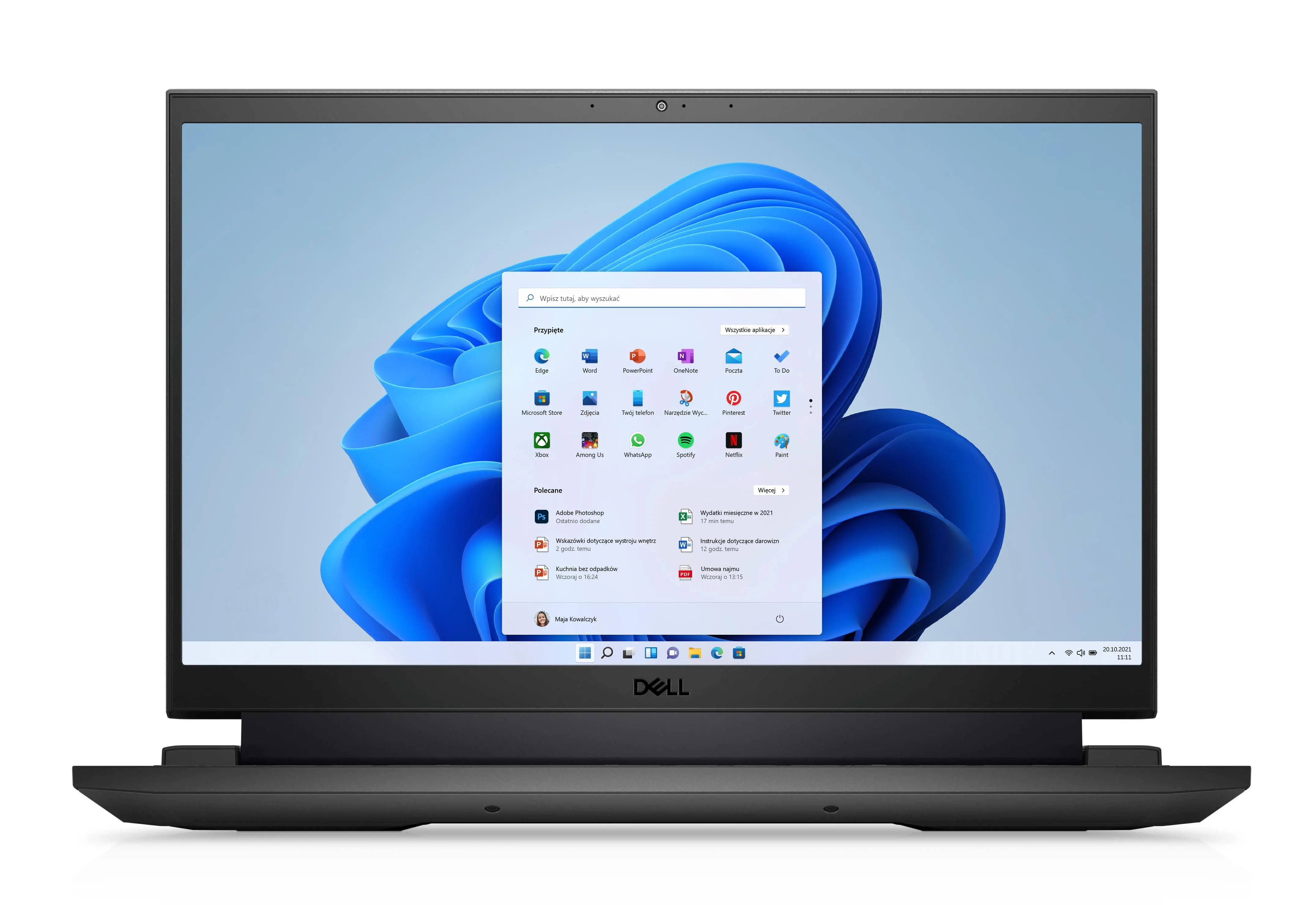 Laptop gamingowy Dell G15 5521-4353 SE 15,6" 165Hz i7-12700H 16GB RAM 1TB Dysk SSD RTX3070Ti Win11 Czarny