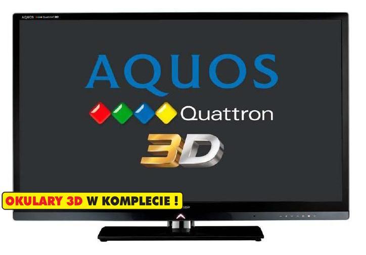 Telewizor Sharp LC-46LE830E Quattron 3D + okulary 3D