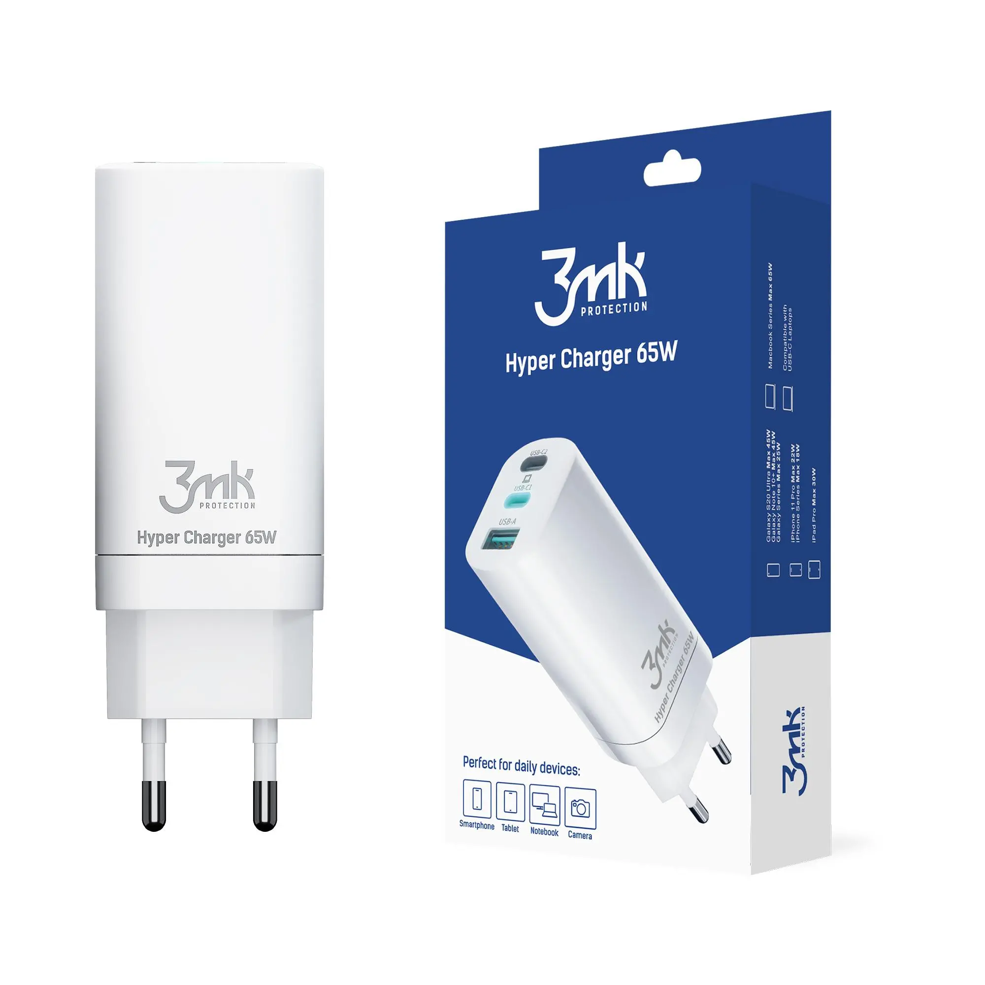Ładowarka sieciowa 3mk Hyper Charger GAN PD3.0 65W