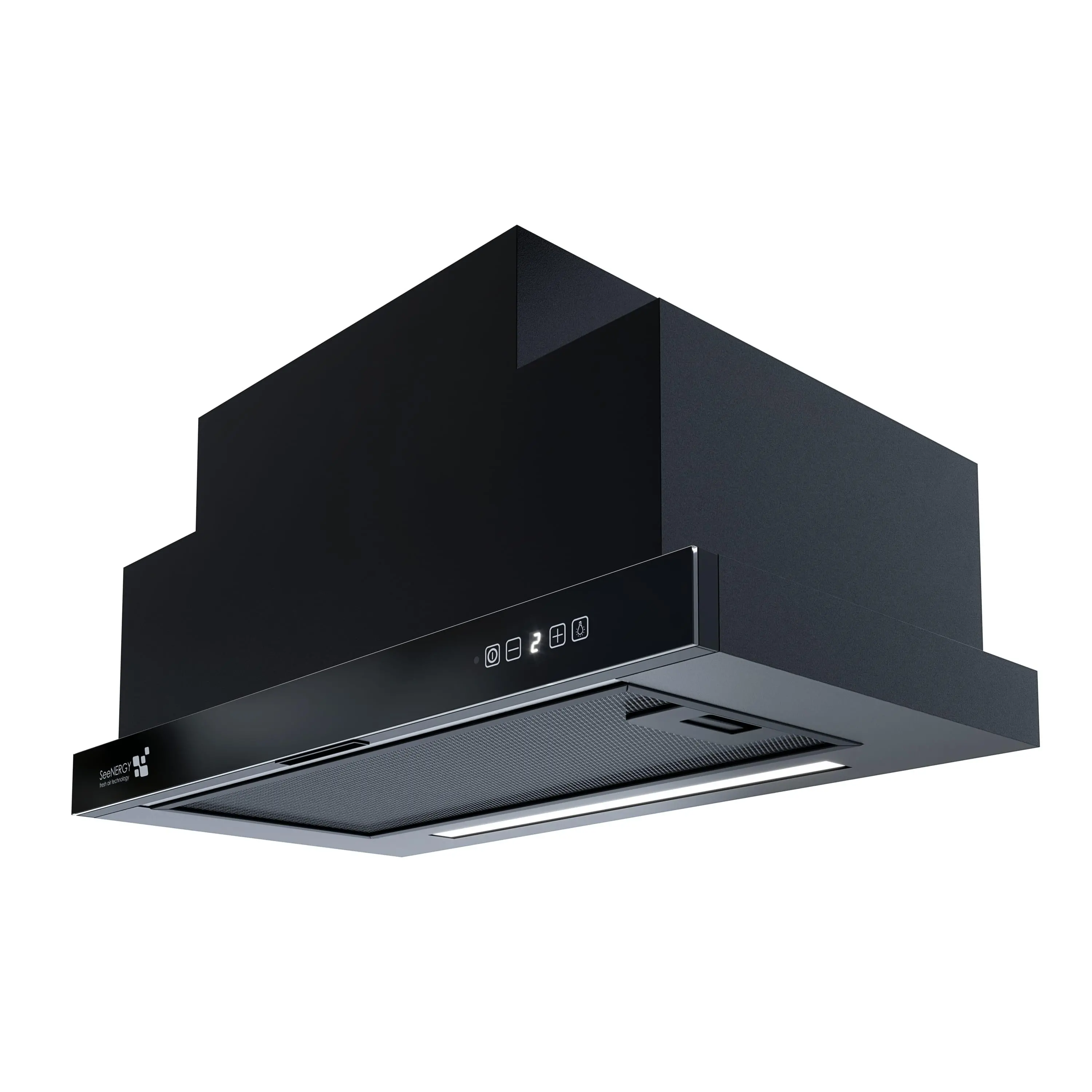 Okap SeeNERGY Telescopica Led 60 BL Czarny