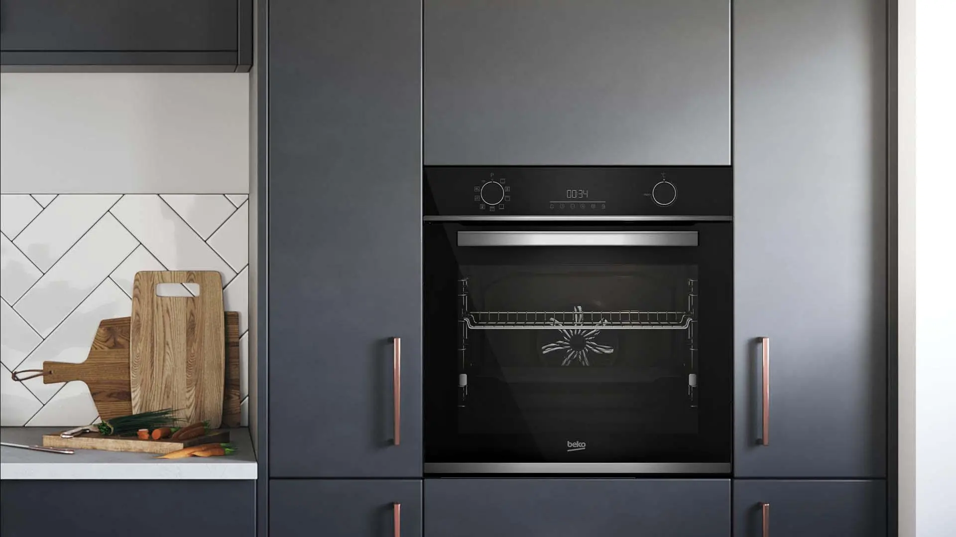 Piekarnik elektryczny Beko BBIMM13300XPSE b300 Termoobieg Termosonda Czarny