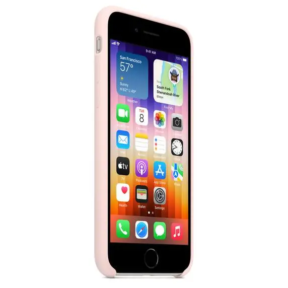 Etui Apple Silicone Case do iPhone SE 2022 Różowy