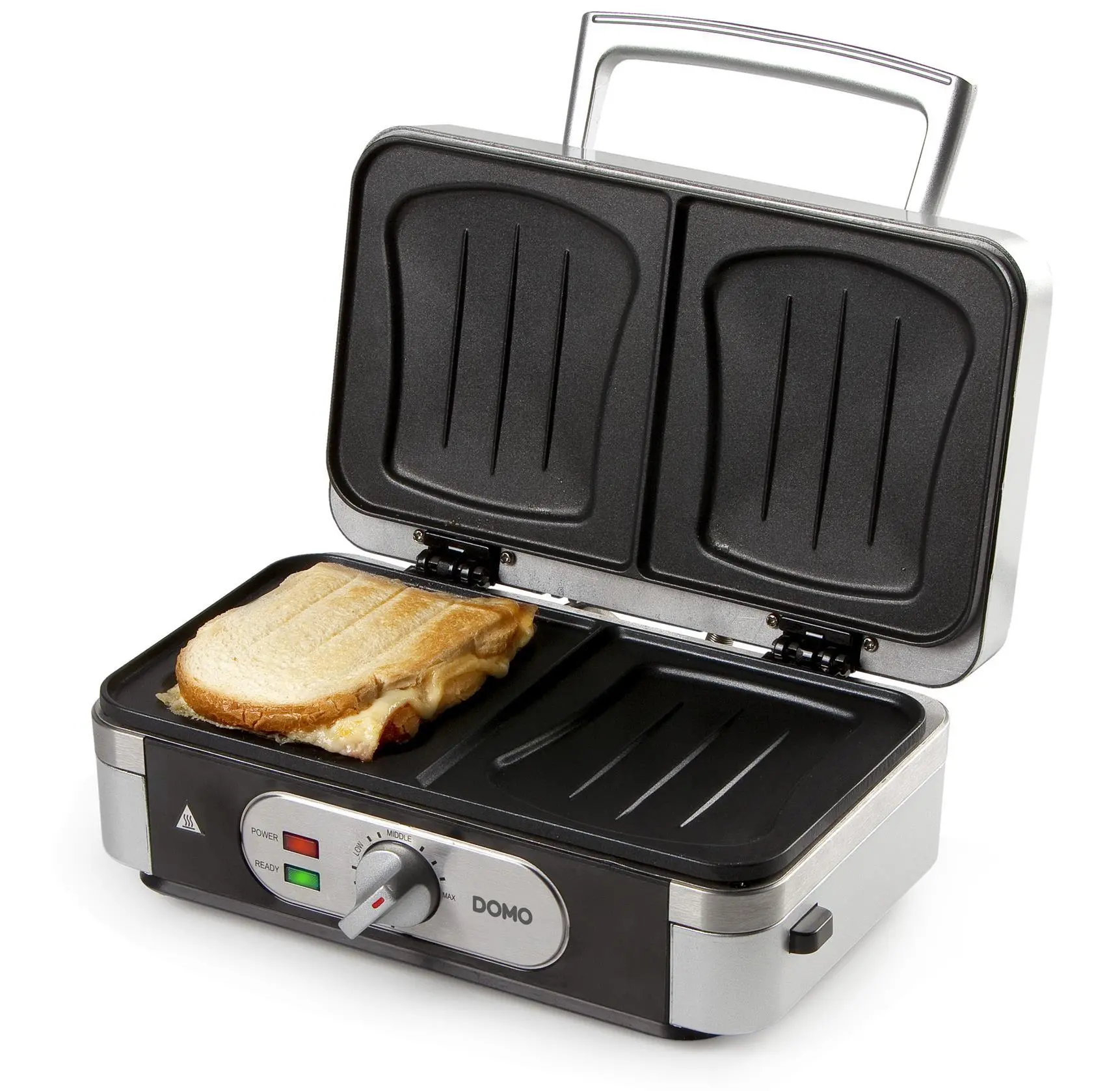 Opiekacz Domo DO9136C 3w1 Gofry Panini Muszle 1000W
