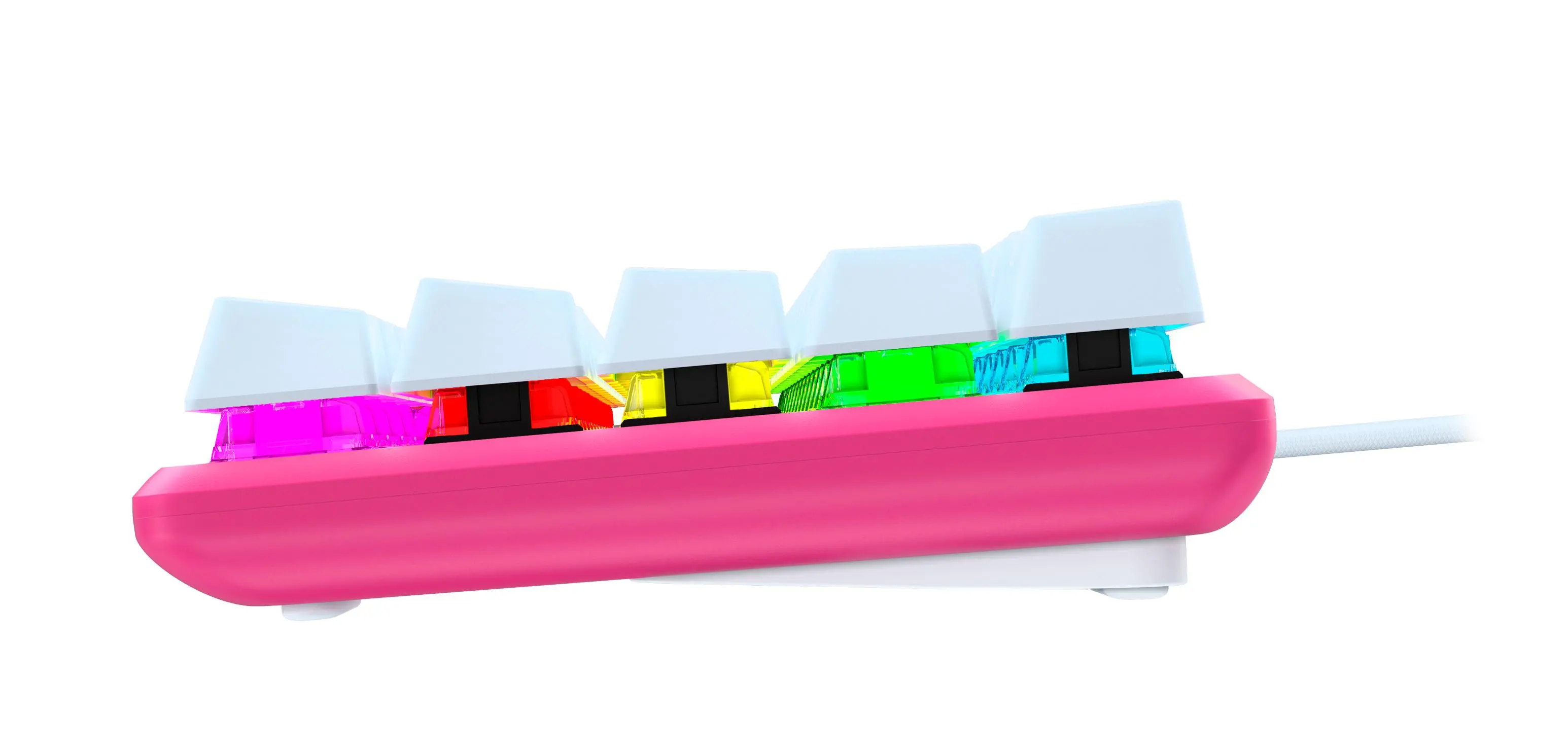 Klawiatura mechaniczna HyperX Alloy Origins 60 Pink Red Switch Biało-różowy