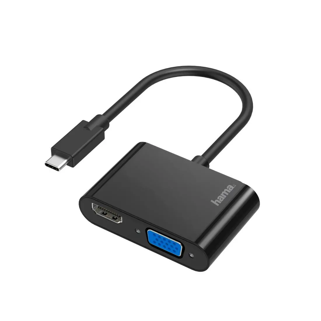 Adapter Hama 00200313 wtyk USB-C - gniazdo HDMI/VGA 4K