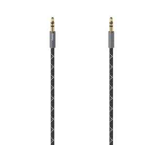 Kabel  audio Hama 00205129 Premium jack 3,5mm 0,75m Czarny