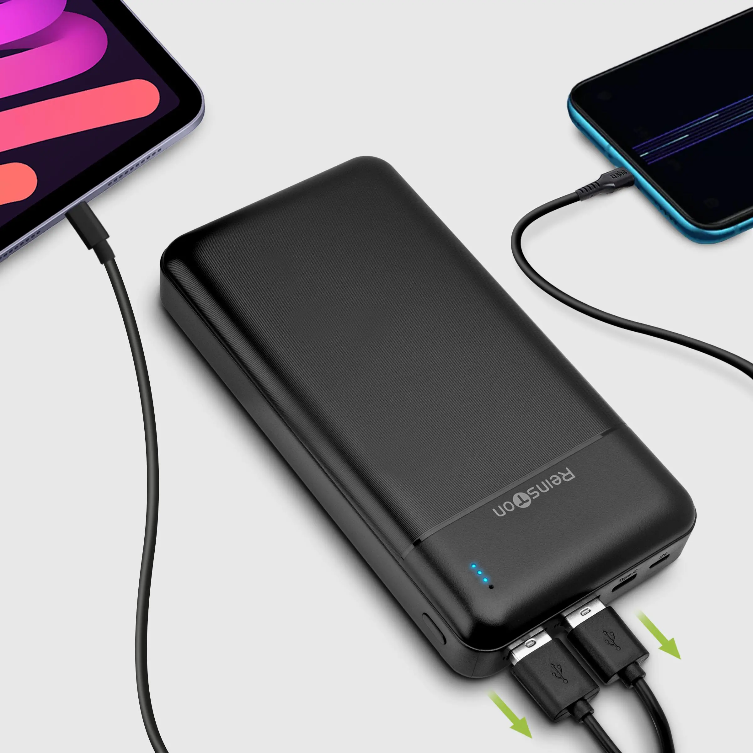 Powerbank Reinston EPB031 30000mAh PD 20W Czarny