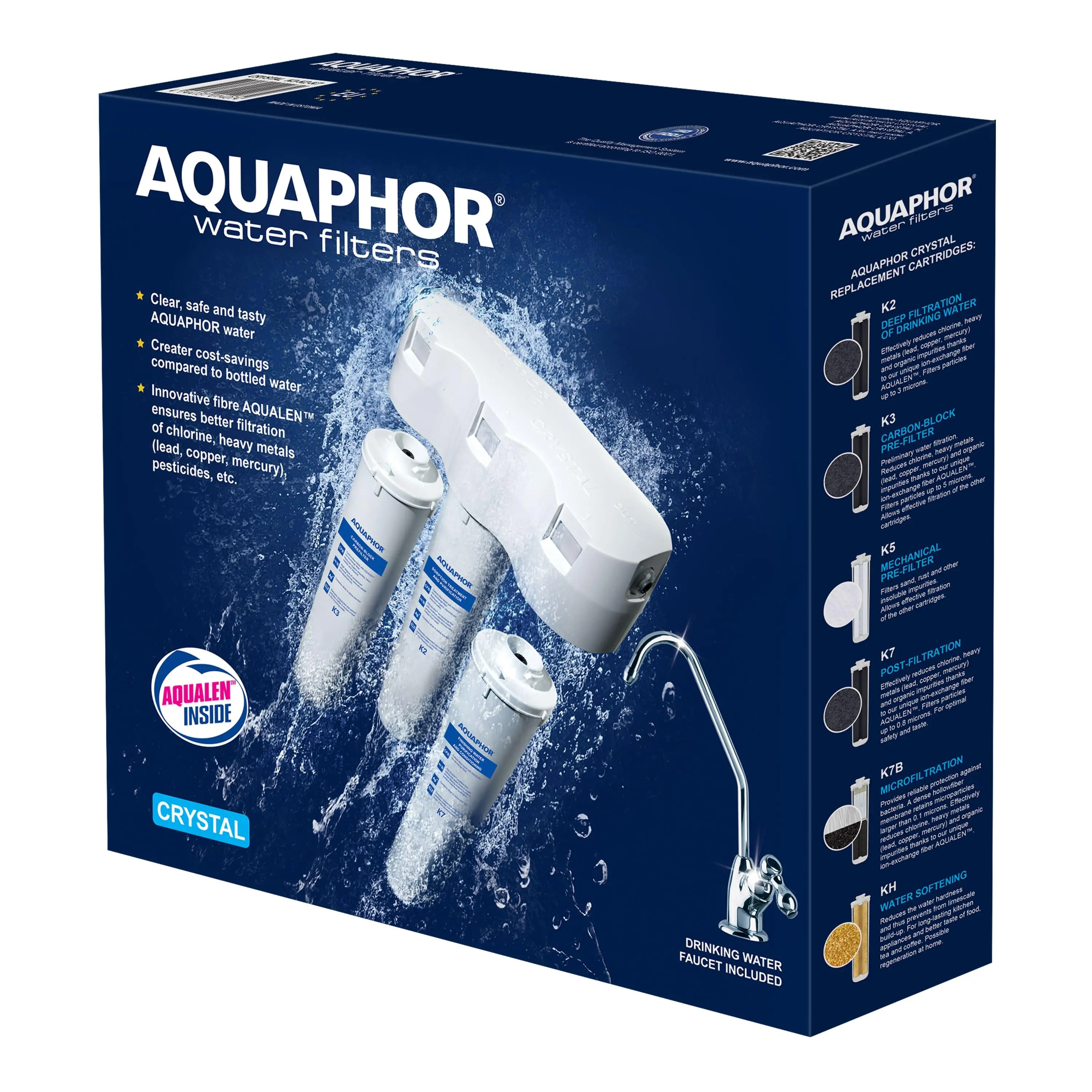 System filtrowania wody Aquaphor Kryształ AH Srebrny
