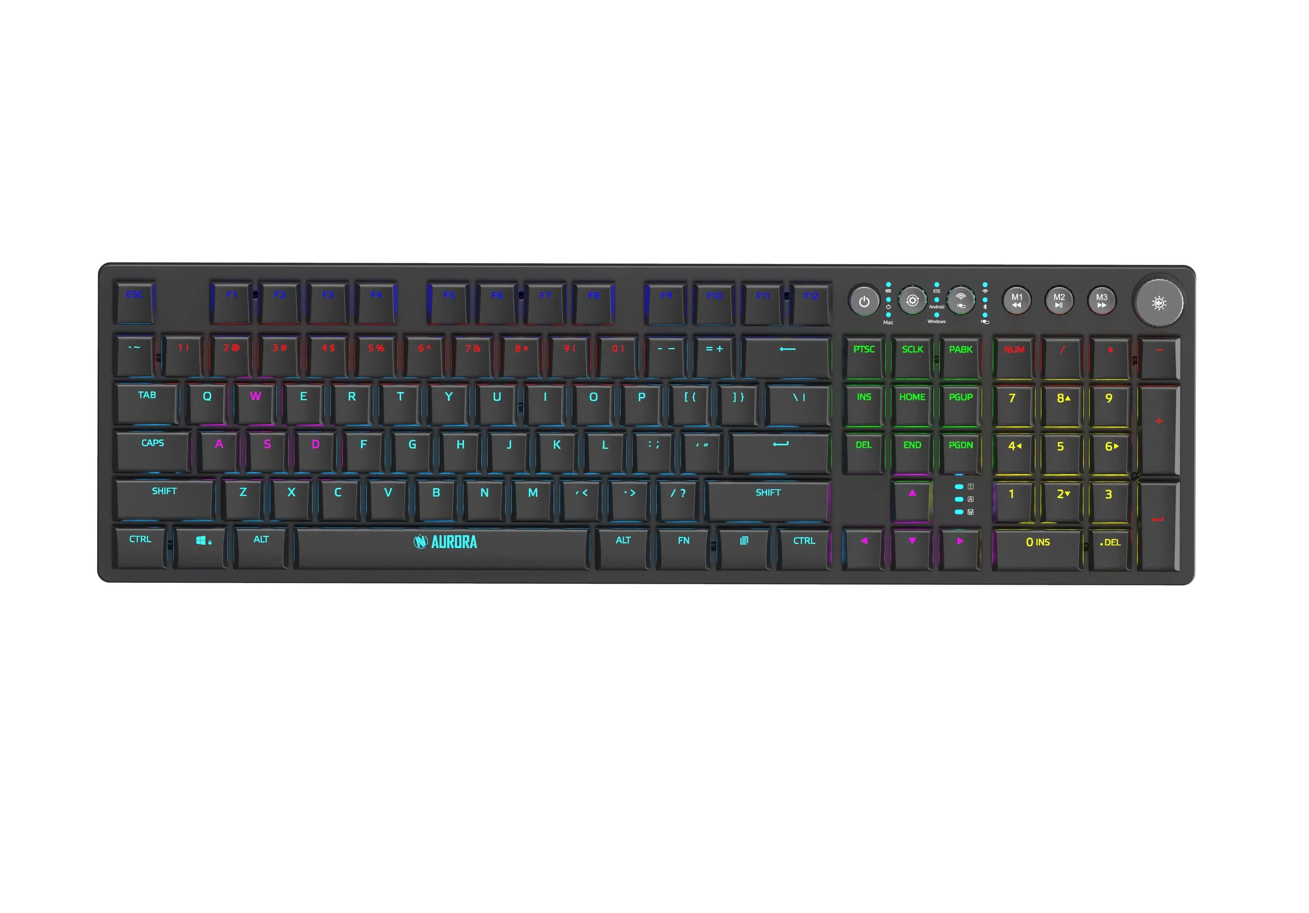 Klawiatura mechaniczna I-Box Aurora K-6 RGB KRGD Red Switch Czarny