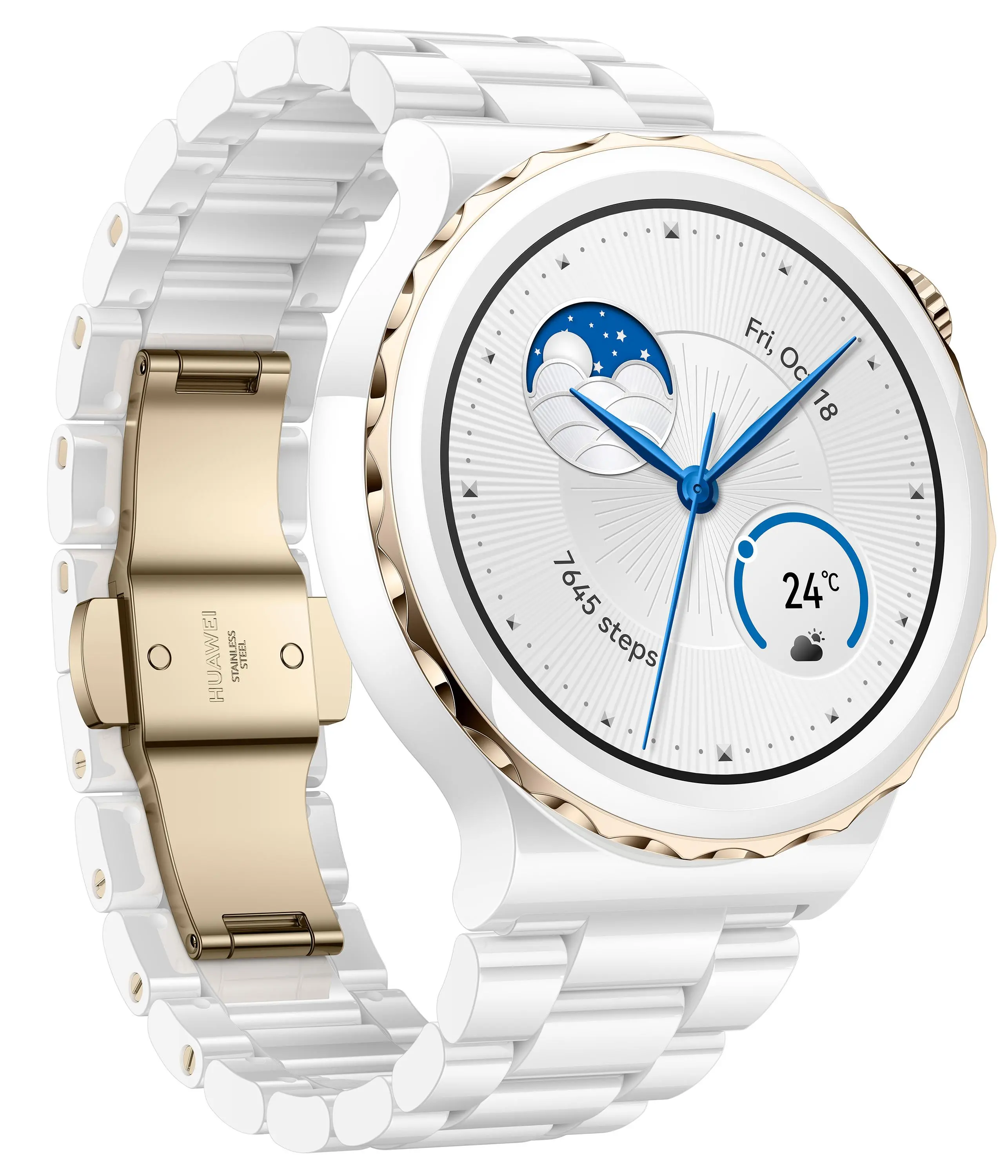 Smartwatch Huawei Watch GT 3 Pro Elegant 43mm GPS Biały