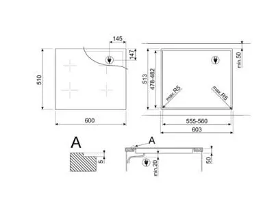 Płyta indukcyjna Smeg SI1M4634D - 60cm