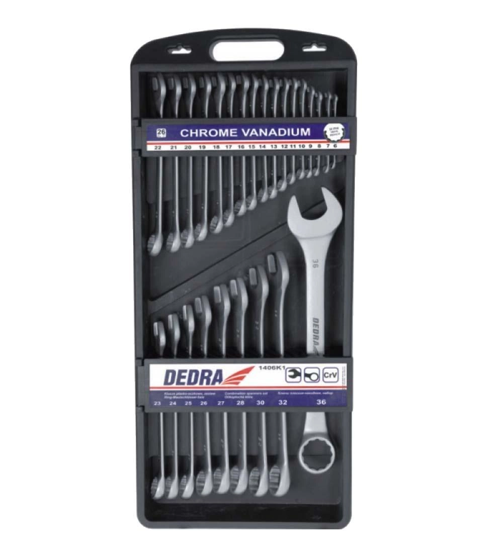 Zestaw kluczy Dedra 1406K1 26szt.