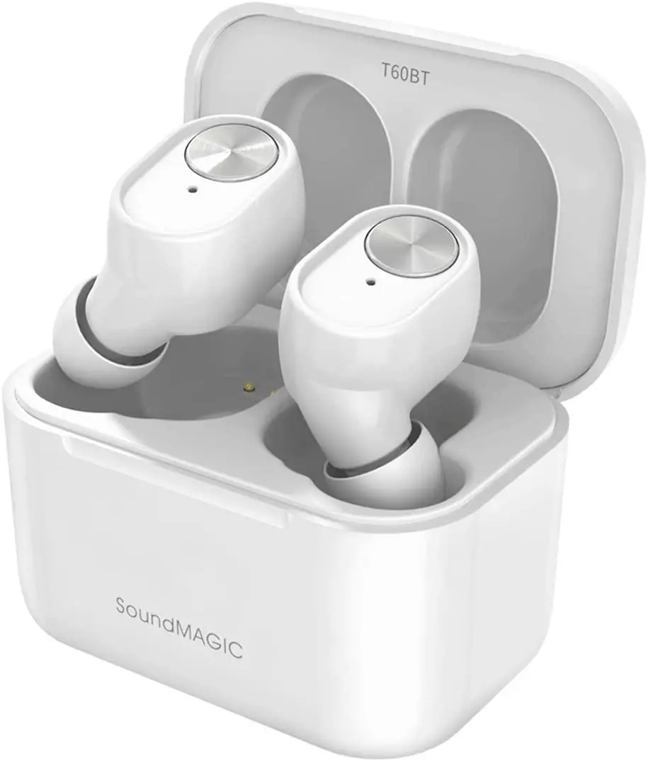 Słuchawki bezprzewodowe SoundMAGIC T60BT Dokanałowe Bluetooth 5.2 Biały