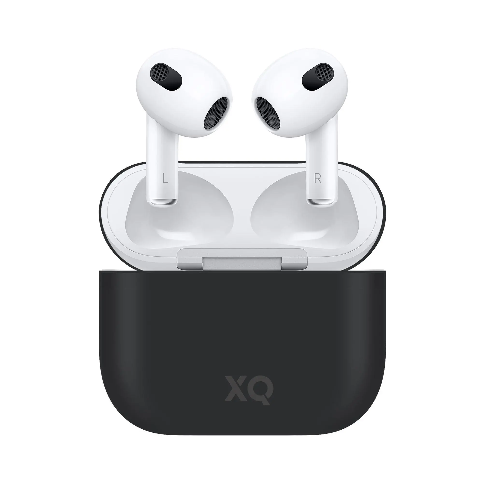 Etui na słuchawki Xqisit AirPods 3 Silicone Case Czarny