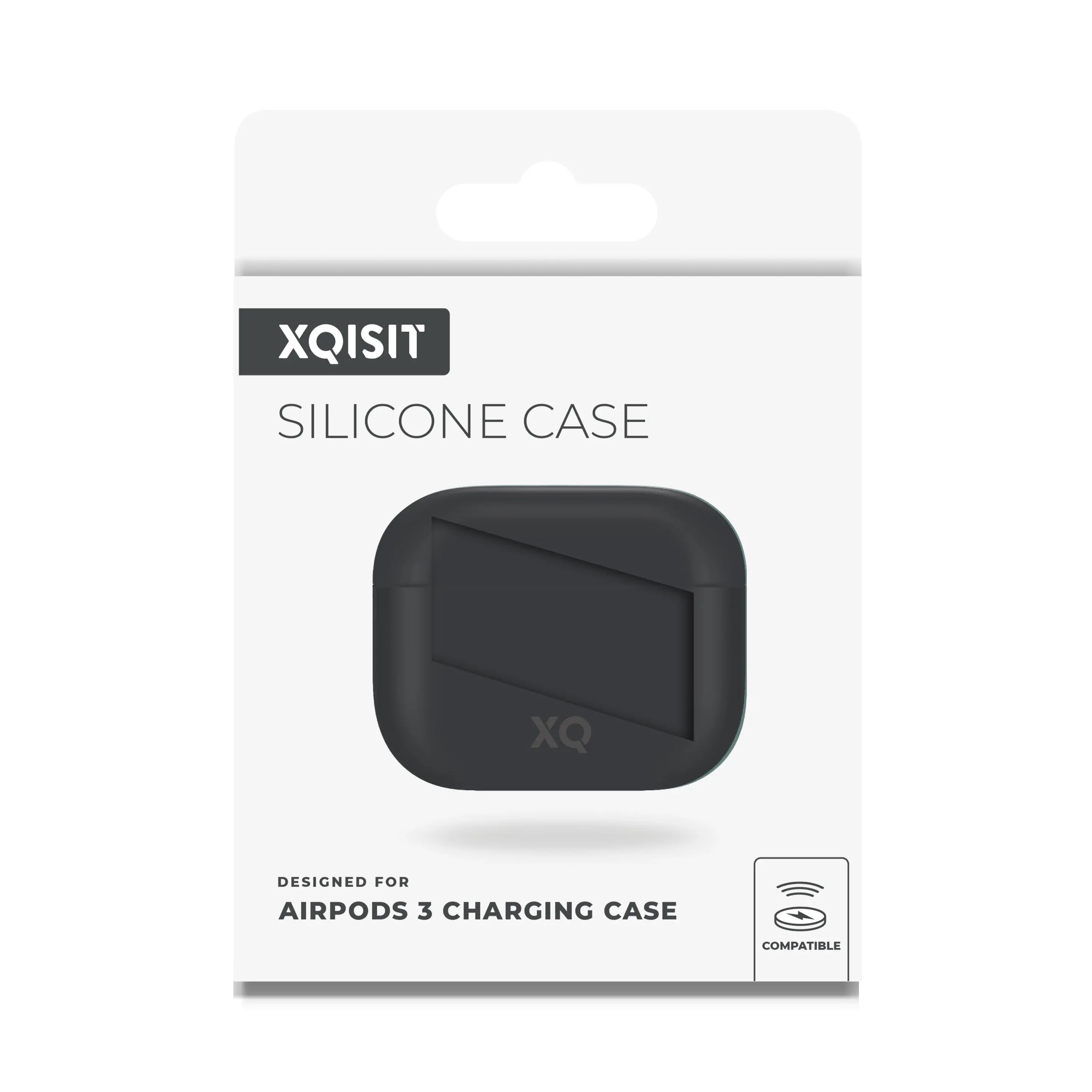 Etui na słuchawki Xqisit AirPods 3 Silicone Case Czarny