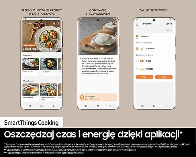 Piekarnik elektryczny Samsung NV7B41201AK Termoobieg Zdalne sterowanie Czarny