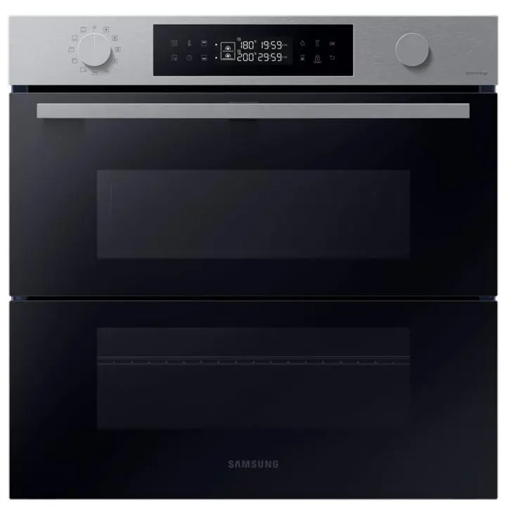 Piekarnik elektryczny parowy Samsung NV7B4545VAS Dual Cook Flex Termoobieg Zdalne sterowanie Srebrny-stal