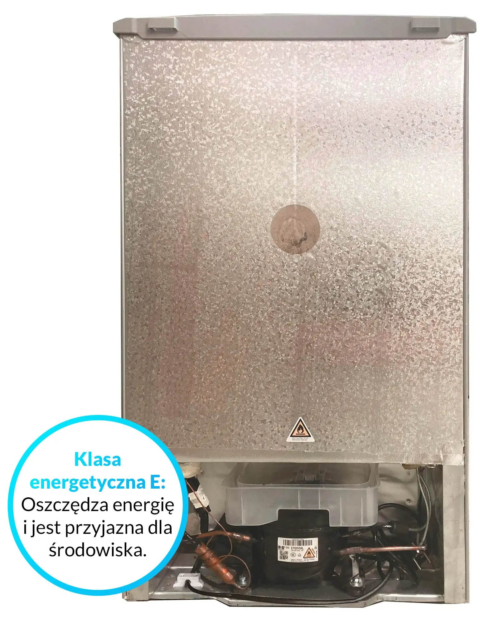 Lodówka Candy COT1S45ESH 84cm Srebrny