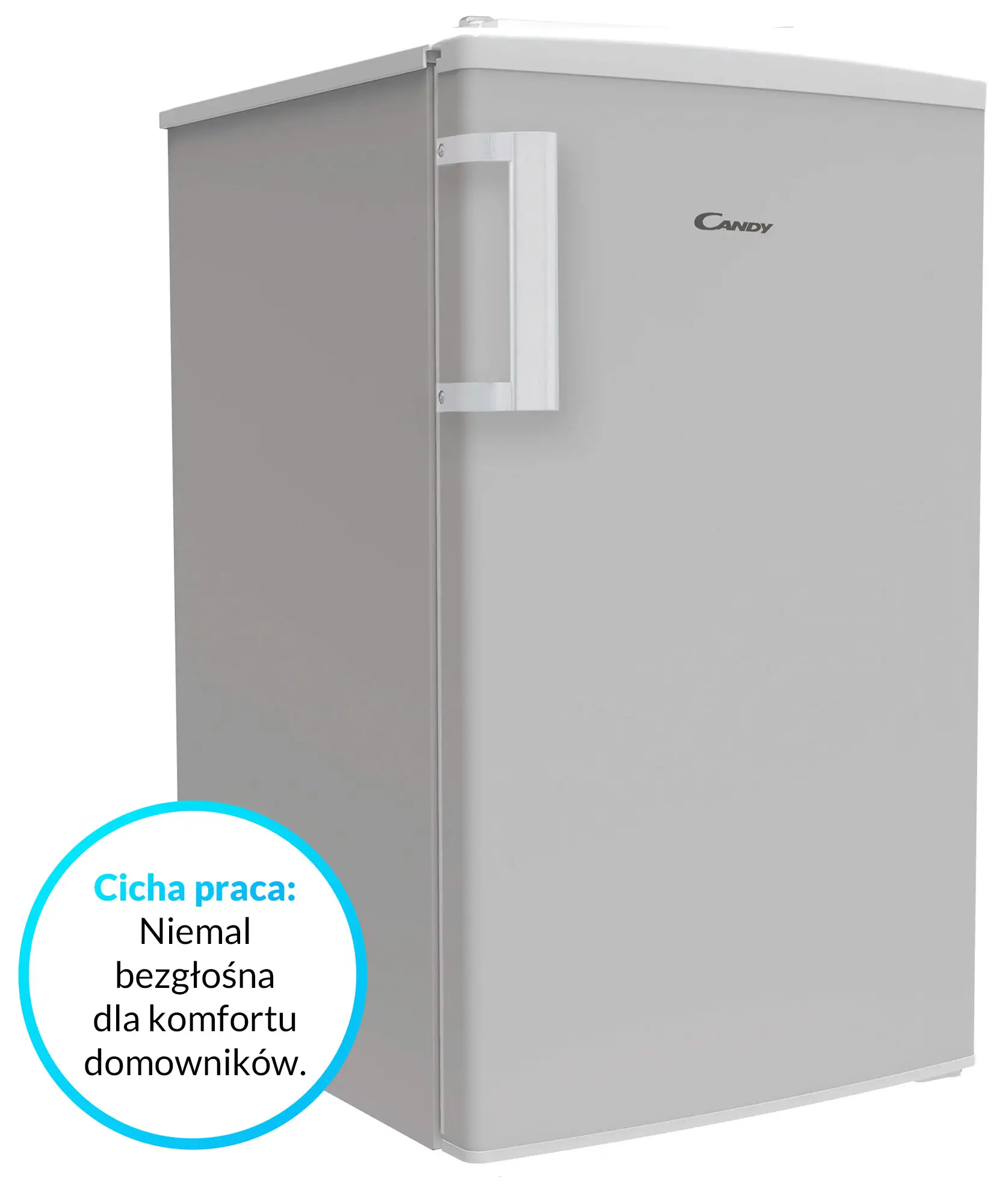Lodówka Candy COT1S45ESH 84cm Srebrny