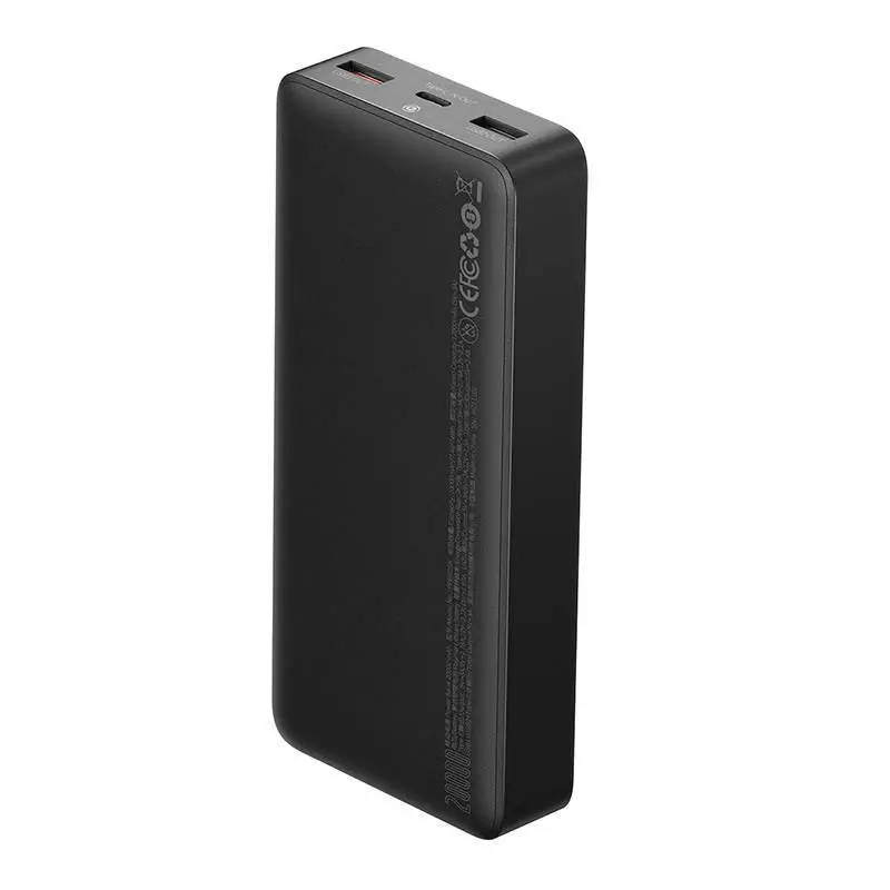 Powerbank Baseus PPBD020301 Bipow 20000mAh 2x USB USB-C 25W Czarny