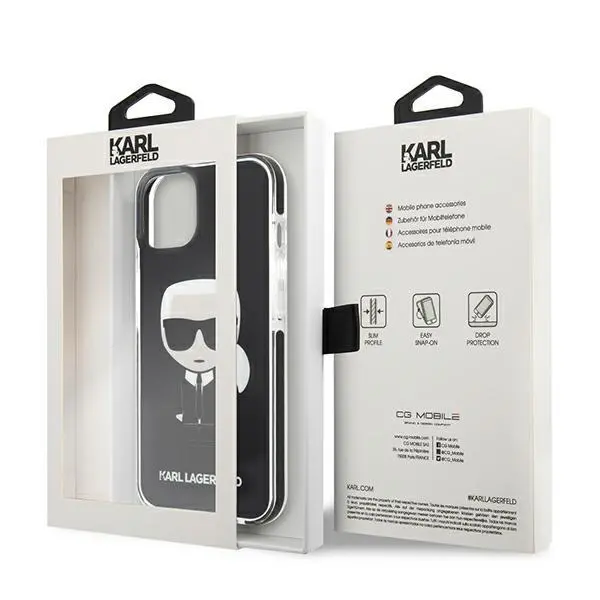 Etui Karl Lagerfeld Iconik Karl KLHCP13STPEIKK do iPhone 13 mini