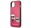 Etui Karl Lagerfeld Ikonik Karl & Choupette KLHCP13SPCUSKCP do iPhone 13 mini