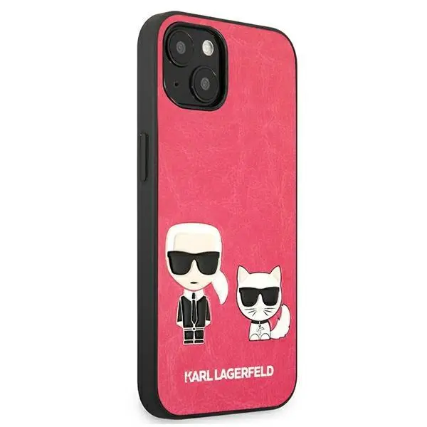 Etui Karl Lagerfeld Ikonik Karl & Choupette KLHCP13SPCUSKCP do iPhone 13 mini