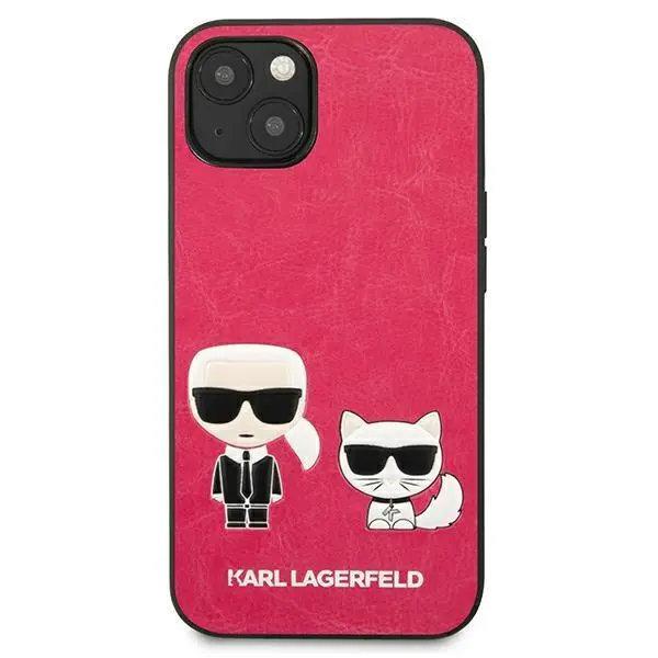 Etui Karl Lagerfeld Ikonik Karl & Choupette KLHCP13SPCUSKCP do iPhone 13 mini