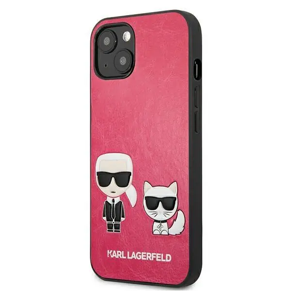 Etui Karl Lagerfeld Ikonik Karl & Choupette KLHCP13SPCUSKCP do iPhone 13 mini