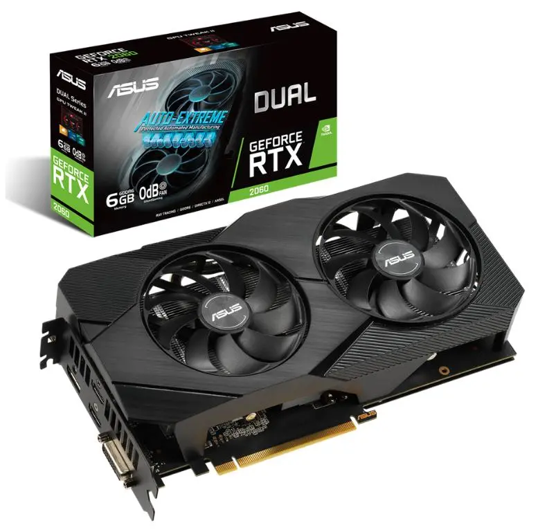 Karta graficzna ASUS Dual GeForce RTX 2060 EVO OC 6GB GDDR6 192bit