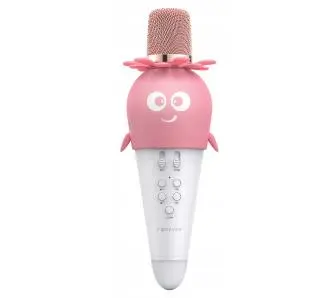 Mikrofon z głośnikiem Bluetooth Forever AMS-200 dla dzieci 5W Różowy