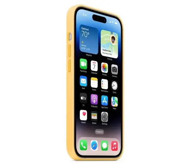 Etui Apple silikonowe z MagSafe do iPhone 14 Pro Max Żółty