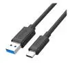 Kabel Unitek Y-C490BK USB-A do USB-C 0,25m Czarny