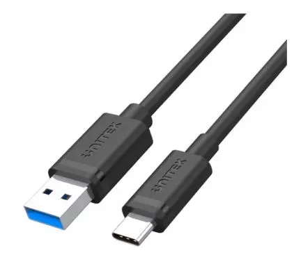 Kabel Unitek Y-C490BK USB-A do USB-C 0,25m Czarny