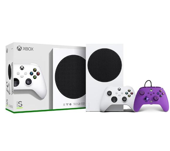konsola Xbox Series S Xbox Series S + pad przewodowy PowerA Enhanced Royal Purple