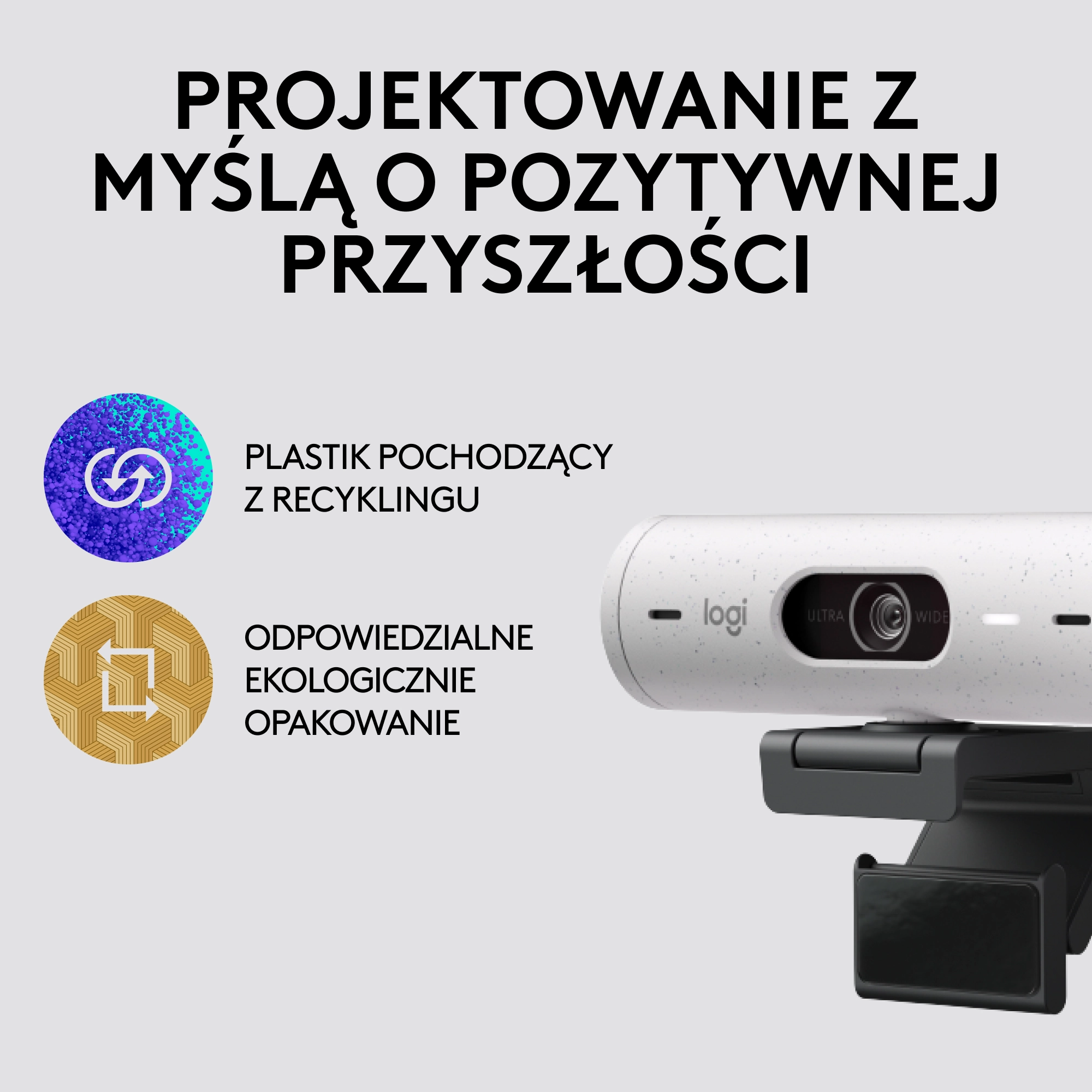 Kamera internetowa Logitech Brio 500 Biały