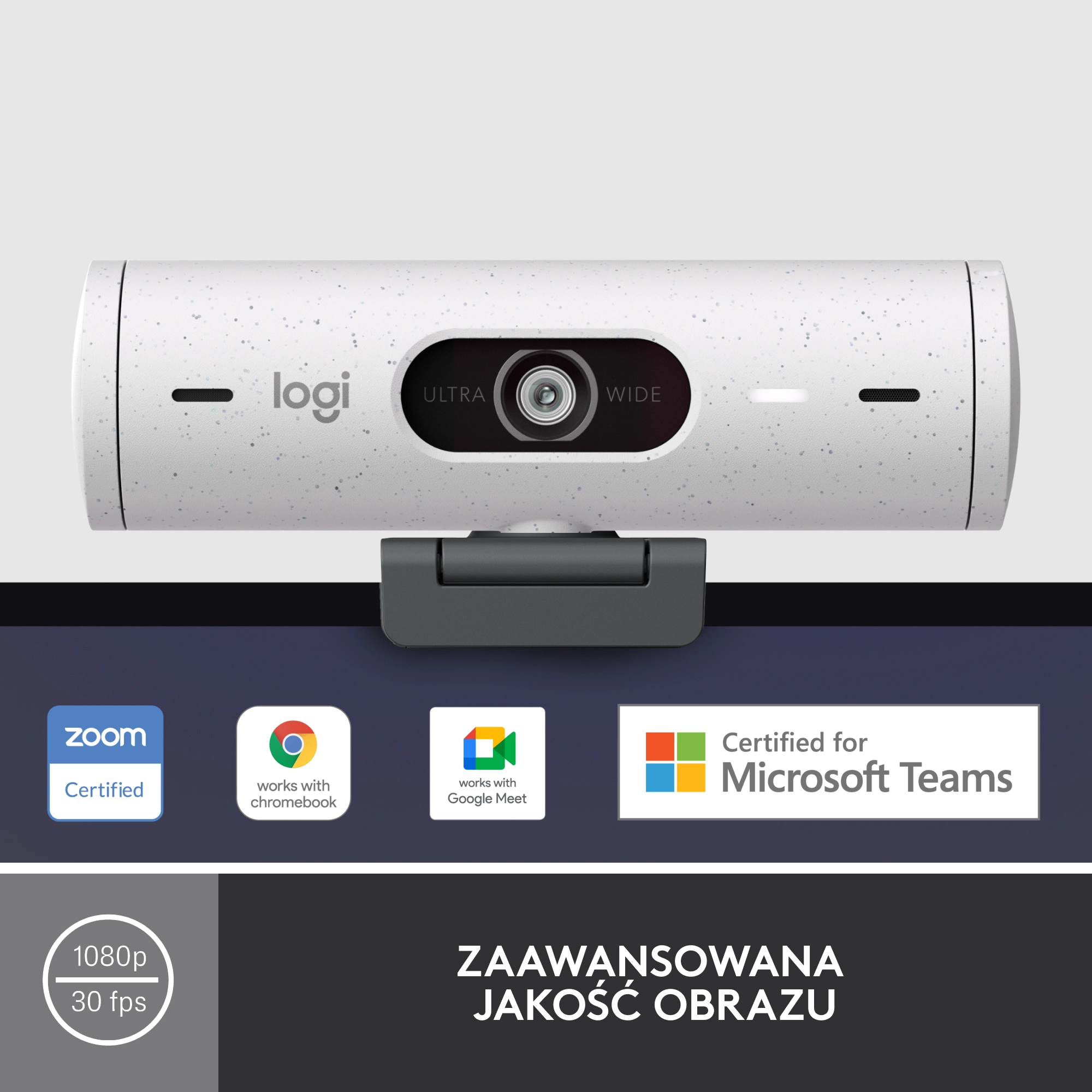 Kamera internetowa Logitech Brio 500 Biały