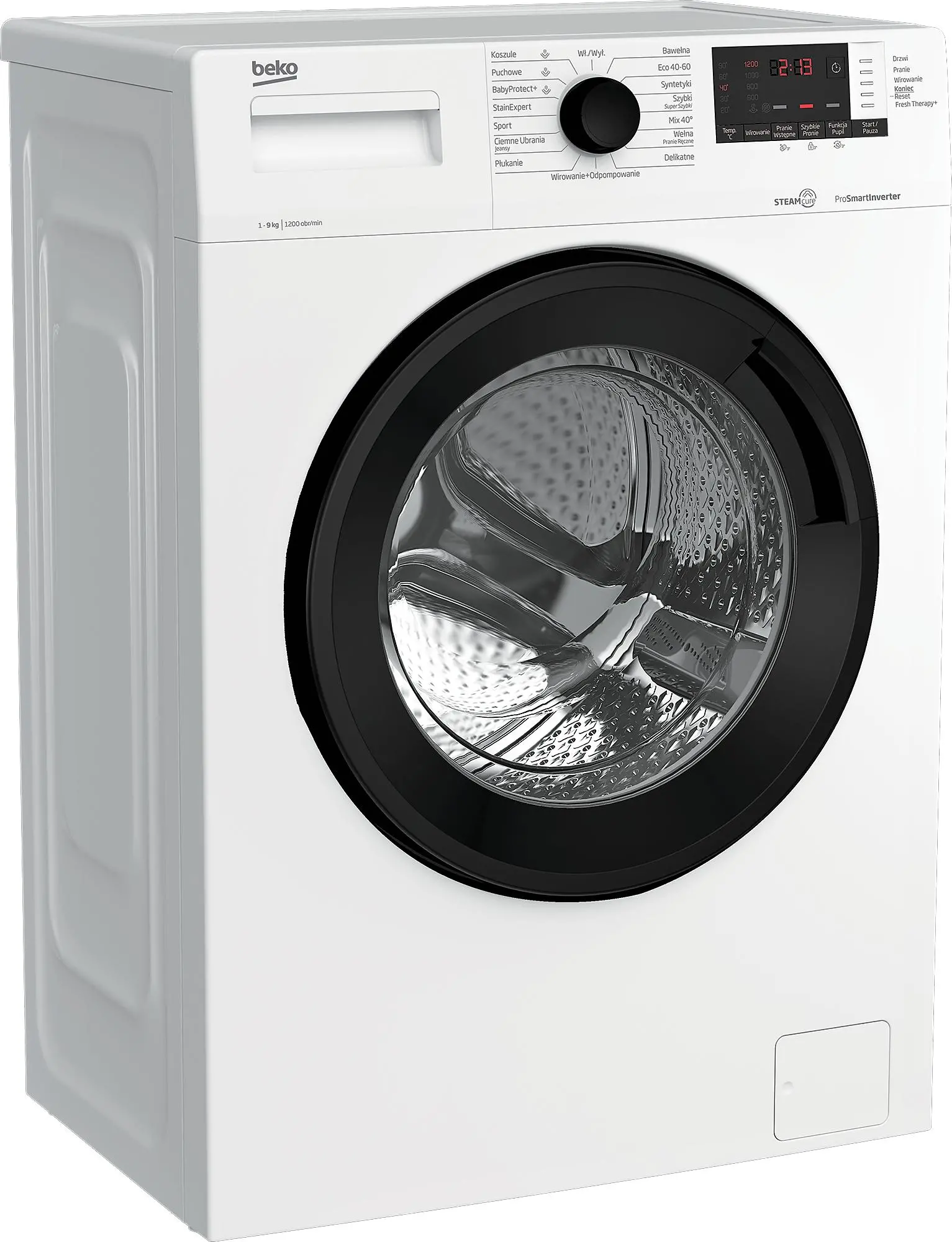 Pralka Beko WUV9612WPBSE SteamCure 9kg 1200obr/min