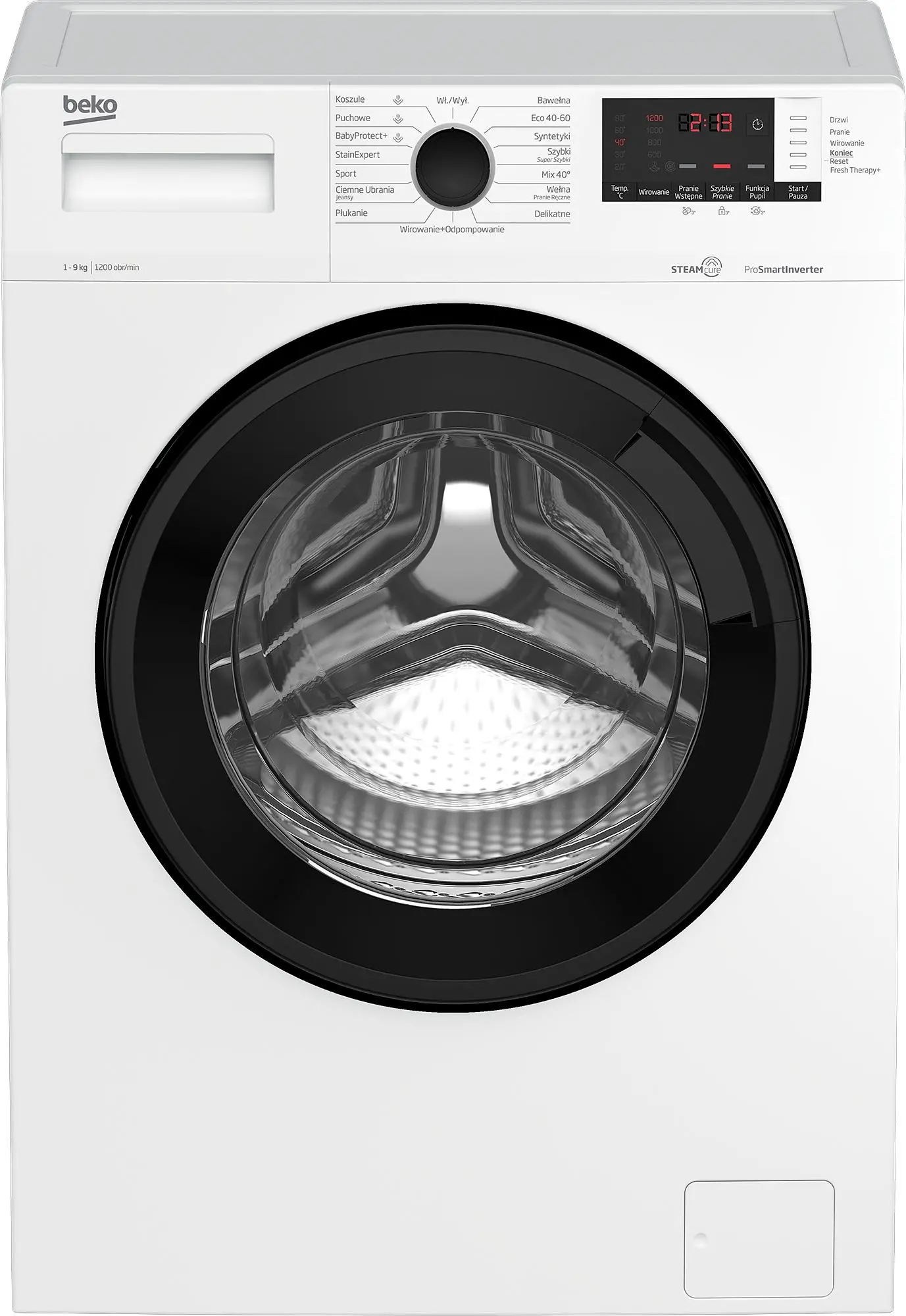 Pralka Beko WUV9612WPBSE SteamCure 9kg 1200obr/min
