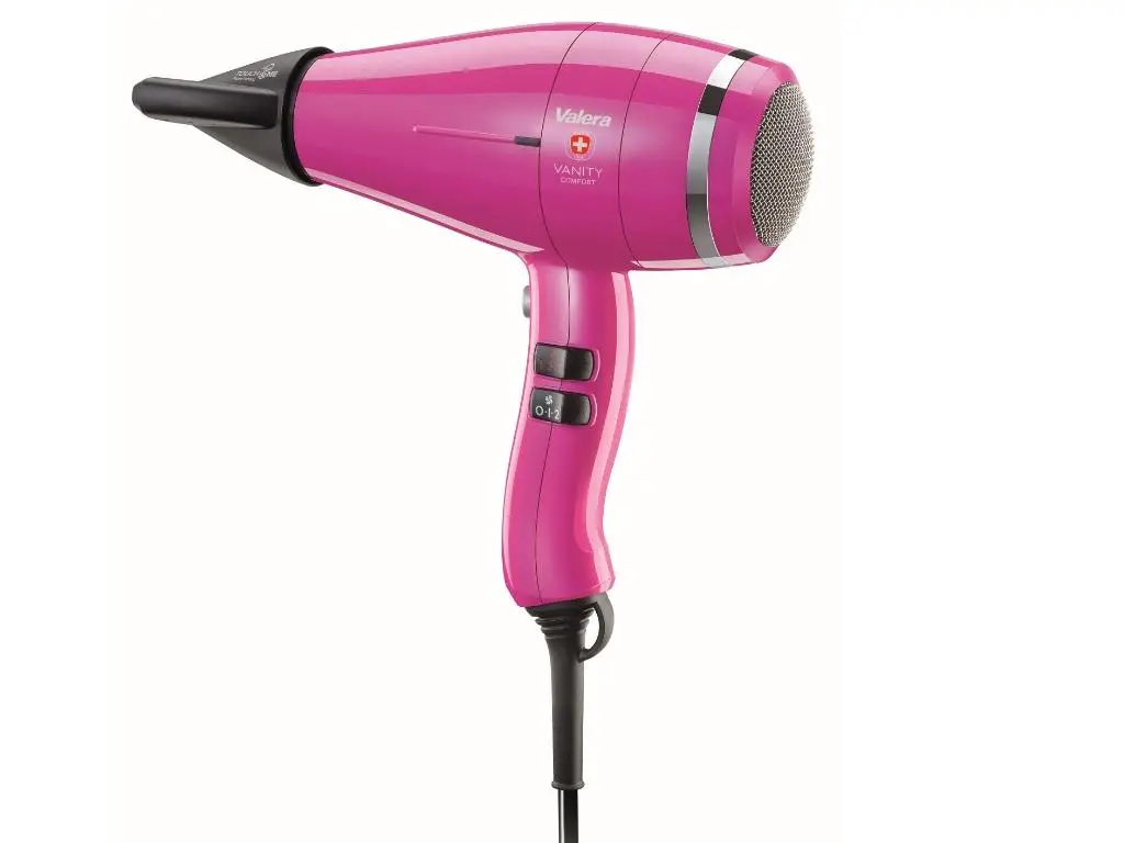 Suszarka do włosów Valera Vanity Comfort Hot Pink VA8601HP Jonizacja Zimny nawiew 2000W 2 prędkości 3 temperatury